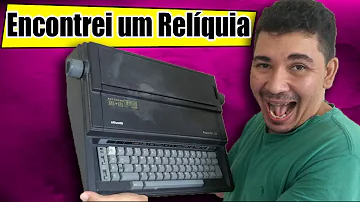 Como funciona a máquina de escrever elétrica?
