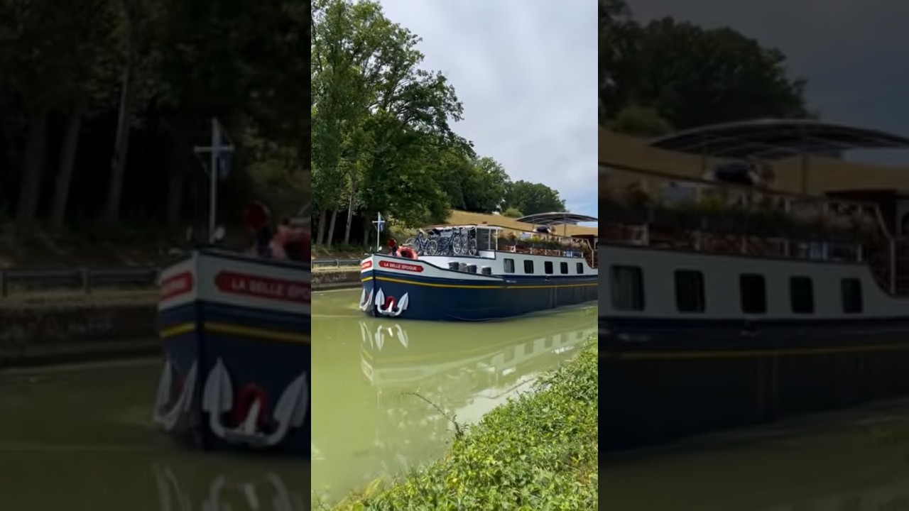 Journey through Europe's picturesque canals in style #canalboat #travel