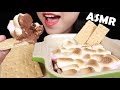 ASMR EATING SOUNDS TOASTED MARSHMALLOW SMORES DIP SOFT CRUNCH FUN FOOD 리얼사운드 먹방 노토킹 Abbey ASMR 咀嚼音