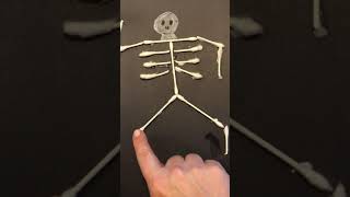 Easy to Make  QTip Skeleton Craft for Kids- Use What You Have At Home
