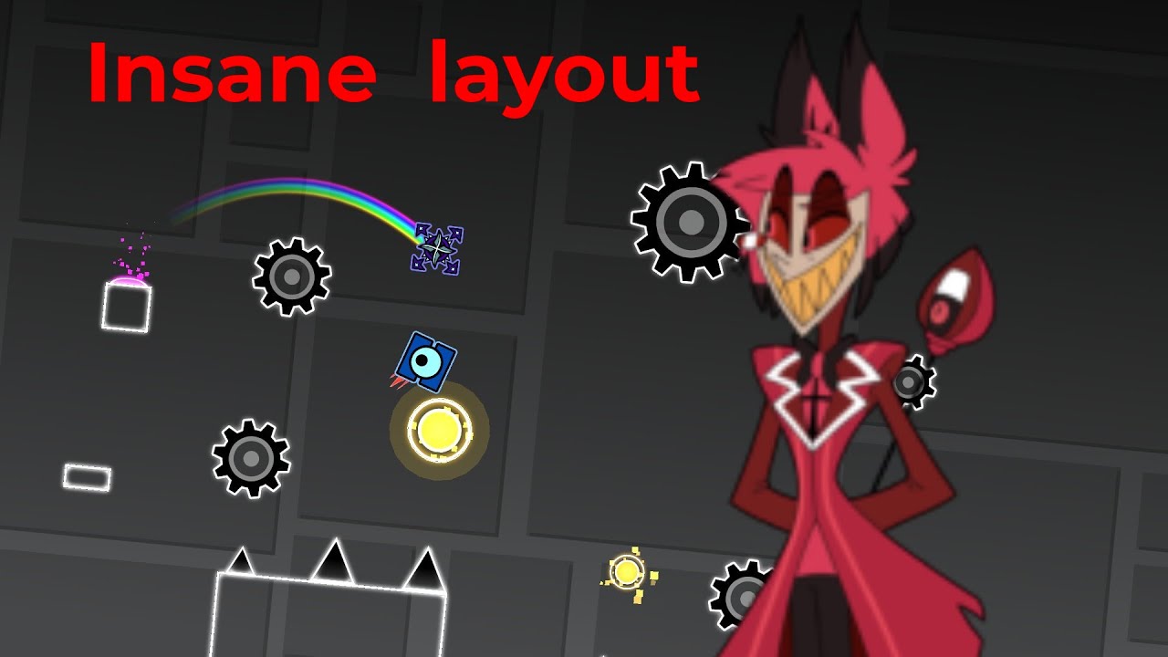 INSANE LAYOUT by minecrepperGD(me) GEOMETRY DASH 2.207 - YouTube