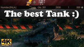 Object 261 video in Ultra HD 4K🔝 The best Tank :) 2930 dmg, 4196 stun 🔝 World of Tanks ✔️