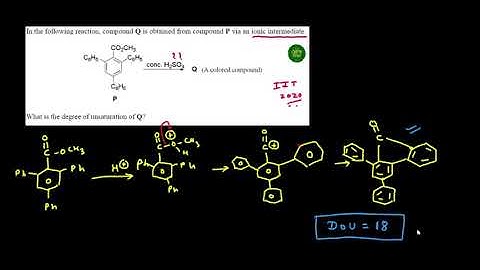 IIT ADVANCED 2020 SOLUTION - In the following reaction, compound Q is obtained from compound P via