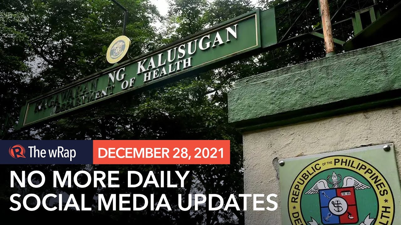 Philippines to stop releasing daily COVID-19 case updates on social media in 2022