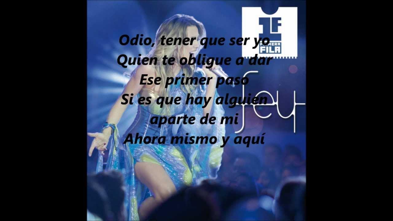 Fey Azucar amargo Primera Fila 2012 (En vivo) LETRA Fey Azucar amargo Primera Fila 2012 (En vivo) LETRA