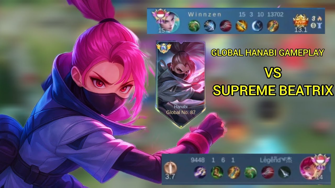 GLOBAL HANABI VS SUPREME BEATRIX - mobile legends