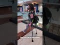 Ak Amputee Crutching at the mall