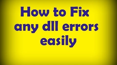 How to Fix any dll errors easily | dll ফাইল মিসিং সমস্যা সমাধান