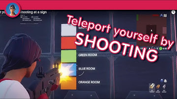 How to teleport yourself by shooting at a sign
