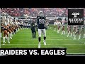 Las Vegas Raiders and Philadelphia Eagles, two teams both looking to get right