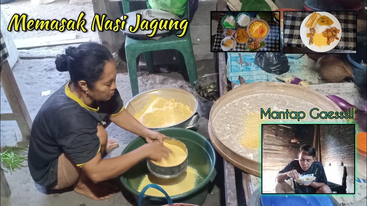 Cara memasak Nasi Jagung Ampok - YouTube