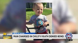 Man charged in child's death denied bond