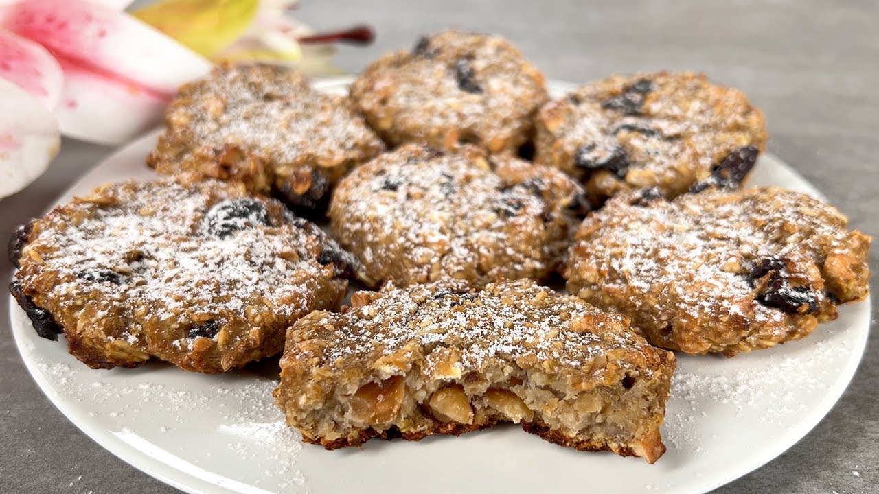 Znikną w ciągu 1 minuty! Weź płatki owsiane i banany! Zdrowy deser odchudzający!