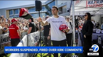 Workers commenting on Charlie Kirk