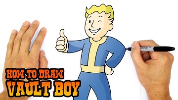 How to Draw Vaultboy | Fallout