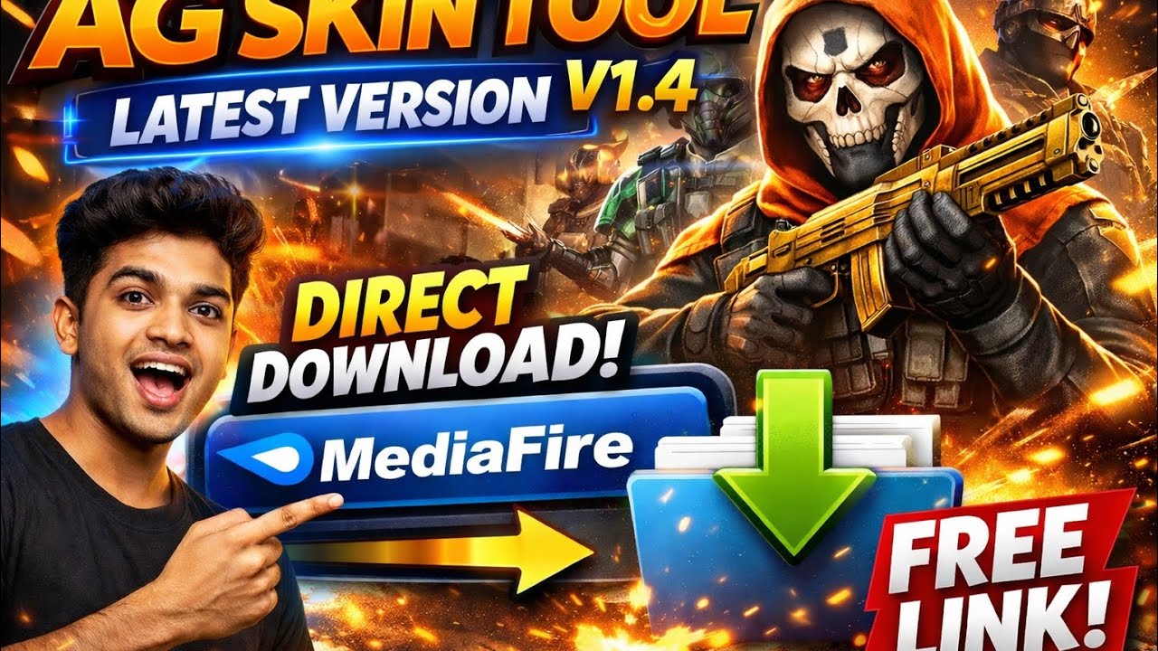AG Skin Tool V1.4 Latest Version 🔥 | Direct MediaFire Download | New Update 