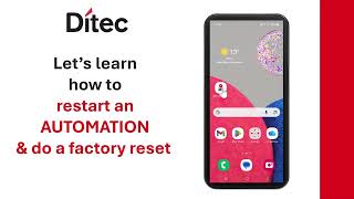 Ditec CONNECT PRO tutorial8 EN resetAUTOMATION