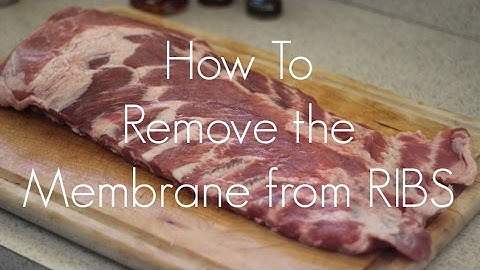How To: Remove Membrane From Ribs