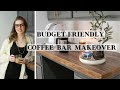DIY Small Coffee Bar Ideas | Coffee Bar Makeover | Custom Coffee Bar