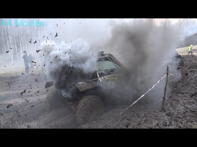 Off-Road vehicles in Mud meadow 