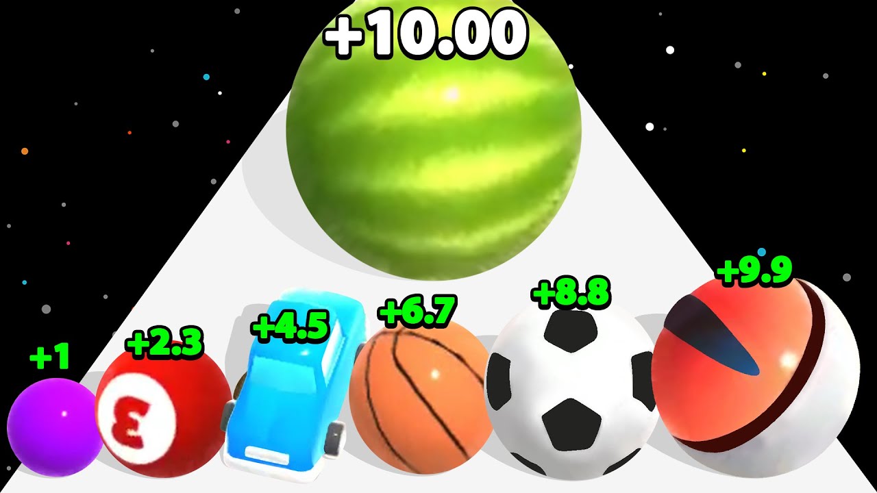 BUMP POP 3D - Level Up Balls Run (ASMR Gameplay)