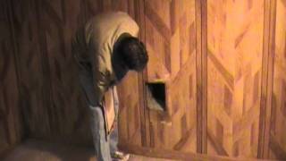 Hole to remove ashes from fireplace