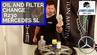 2004 Mercedes SL 55 AMG Oil Change by D Wray's Garage 2,071 views 2 years ago 8 minutes, 33 seconds