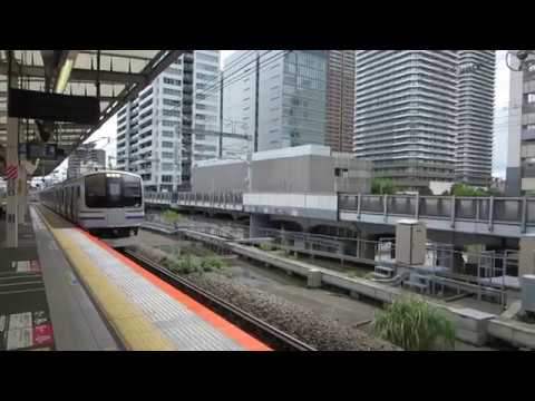 横須賀線　E217系　総武快速線直通千葉行き　武蔵小杉駅入線