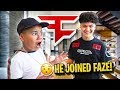 MY LITTLE BROTHER'S REACTION TO JARVIS JOINING FAZE IN PERSON!! (FAZE KAY'S BROTHER FaZe JARVIS) OMG