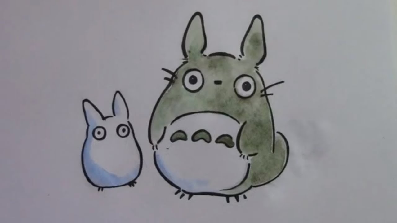 My Neighbor Totoro Chibi Totoros Speed Drawing Youtube