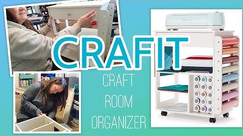 Crafit Cart Unbox and Assemble the Crafit Storage and Organization Cart with me