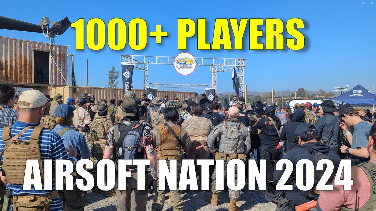 1000+ PLAYER AIRSOFT GAME l EVIKE AIRSOFT NATION 2024