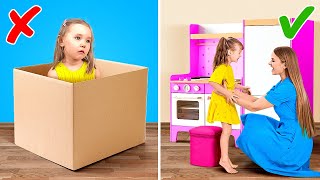 子供部屋のメイクオーバー||ダンボールを使った子供と親で楽しめるクラフト