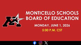 School Board Meeting - Monday,  June 1, 2026