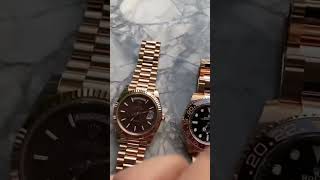 ROLEX DAYDATE vs ROLEX DAYTONA platinum | Quale preferisci ? #rolex #shortsviral