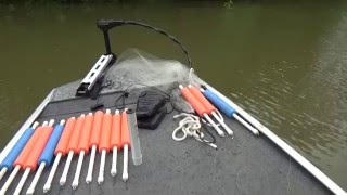 Catfish fishing with jugs on the Tombigbee river in Columbus, Ms