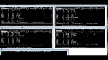 HDFS distributed block writing on 4 nodes