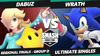 SWT NA East Group D - Dabuz (Rosalina) Vs. Wrath (Sonic) Smash Ultimate Tournament