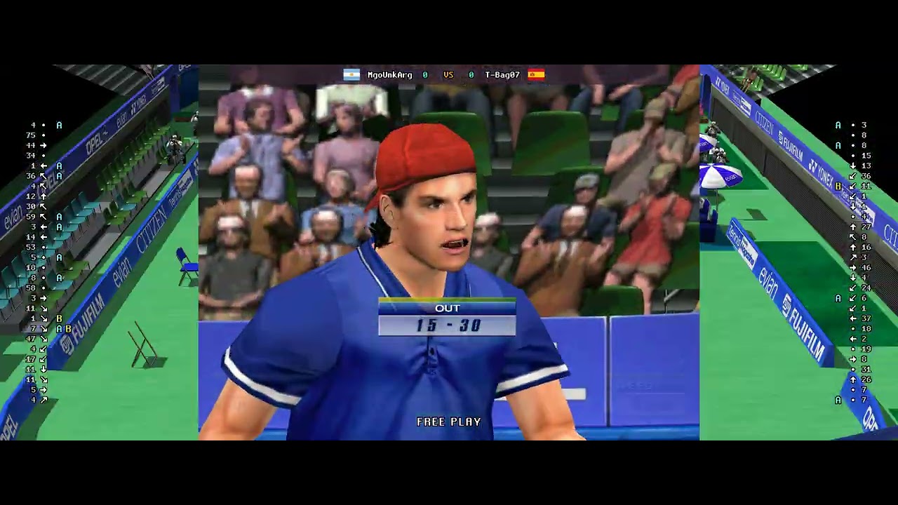 Virtua Tennis 2 - 🇦🇷 MgoUmkArg vs T-Bag07 | Fightcade (2026-02-04 