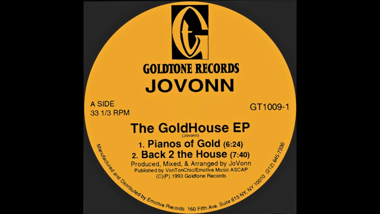 Jovonn - Pianos Of Gold 1993