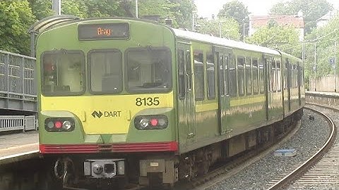 Irish Rail 8100 class DART train 8135 - Sandycove & Glasthule Station, Dublin.