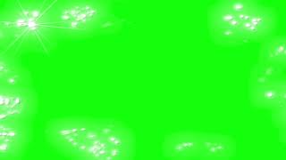 Green Screen Animation Frame Sparks Overlay Chromakey Футаж рамка искры Хромакей