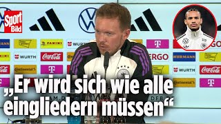 DFB-Pressekonferenz: Julian Nagelsmann: So kann Leroy Sané auf den EM-Zug noch aufspringen