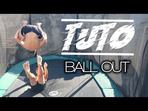 TRAMPOLINE : tuto Ball out(apprendre le ball out) -trampoline figure facile-