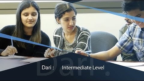 SDSU Instructional Videos - Adapting and Using Age-Appropriate Materials - Dari, Intermediate