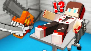 JJ and Mikey Became Chainsaw Man Denji in Minecraft Challenge (Maizen Mizen Mazien) Parody