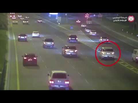 Horrific crash in Dubai by distracted driver on mobile