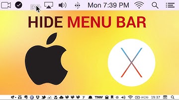 How to Hide The Menu Bar on Mac