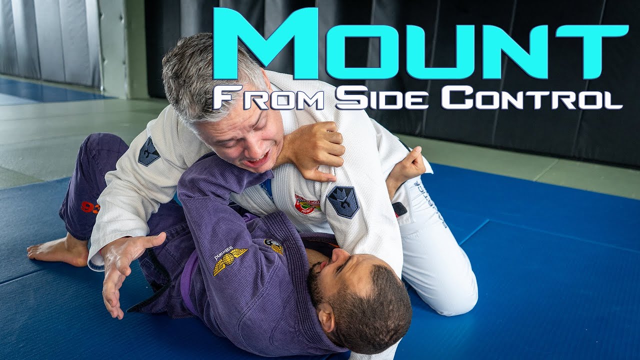 How To Get To Mount From Side Control In BJJ - YouTube
