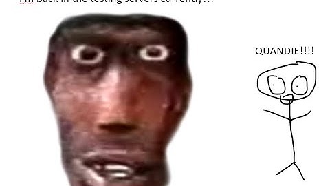 new quandie jumpscare showcase (read desc for more context)